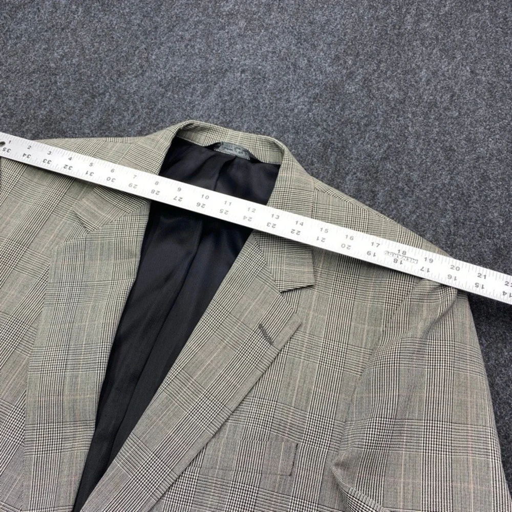 Christian Dior Mens 46R Olive Green Herringbone Blazer Sport Coat Jacket